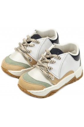 EXC5218-WHITE-BEIGE-MINT-BABYWALKER SHOES